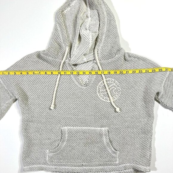 Surf Style Gulf Shore Grey Knit Hoodie - Women's Size S - Style B1702SSRM - Picture 6 of 10